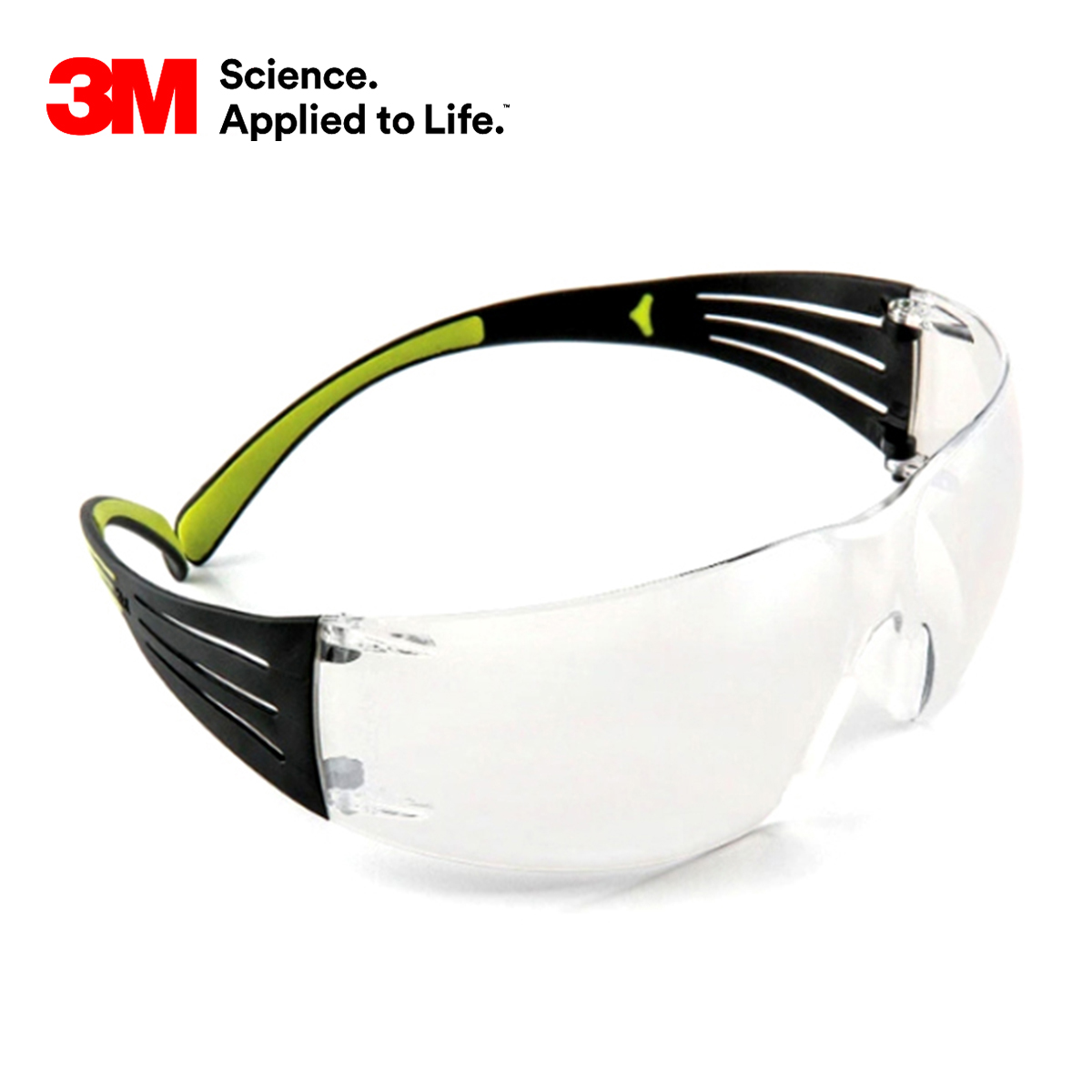 gafas-de-seguridad-3m-lente-claro-transparente-patica-verde-sf-401-af-dotaciones-a-domicilio