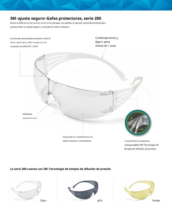 gafas-de-seguridad-industrial-3m-lente-claro-transparente-dotaciones-a-domicilio
