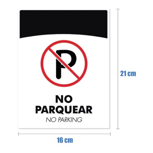 señal de prohibido parquear Dotaciones A Domicilio