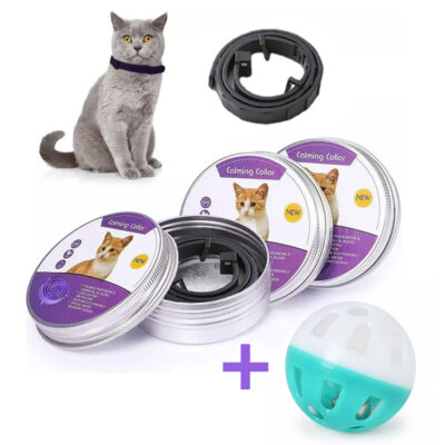 Collar Calmante Para Gatos Con Feromonas - Ajustable, Efecto Hasta 60 Días, Ideal Para Viajes, Veterinario O Estrés